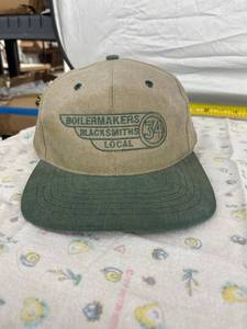 lot 3971 image: tan boilermakers blacksmith local 34 hat