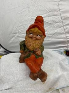 lot 3974 image: Handpainted garden gnome 1971