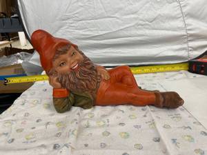 lot 3976 image: hand painted garden gnome 1973