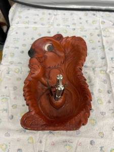 lot 4044 image: squirrel nut bowl with cracker & picks