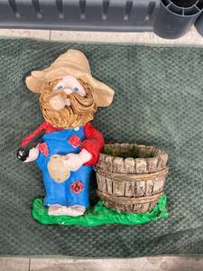 lot 4059 image: vintage hand painted wall pocket