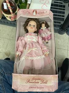 lot 4063 image: collectible memories porcelain doll