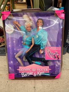 lot 4065 image: 1997 Olympic shaker Barbie & ken