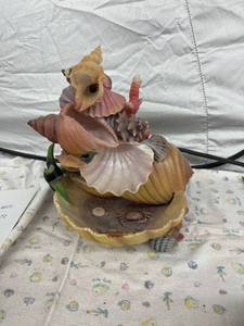 lot 4071 image: sea shell table fountain