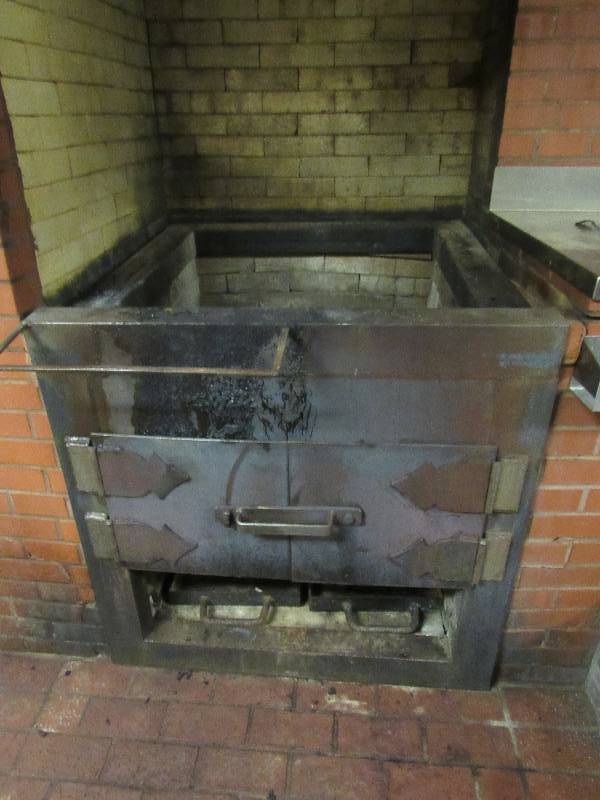 lot 107 image: Built-In Brick Lined Charbroiler Station