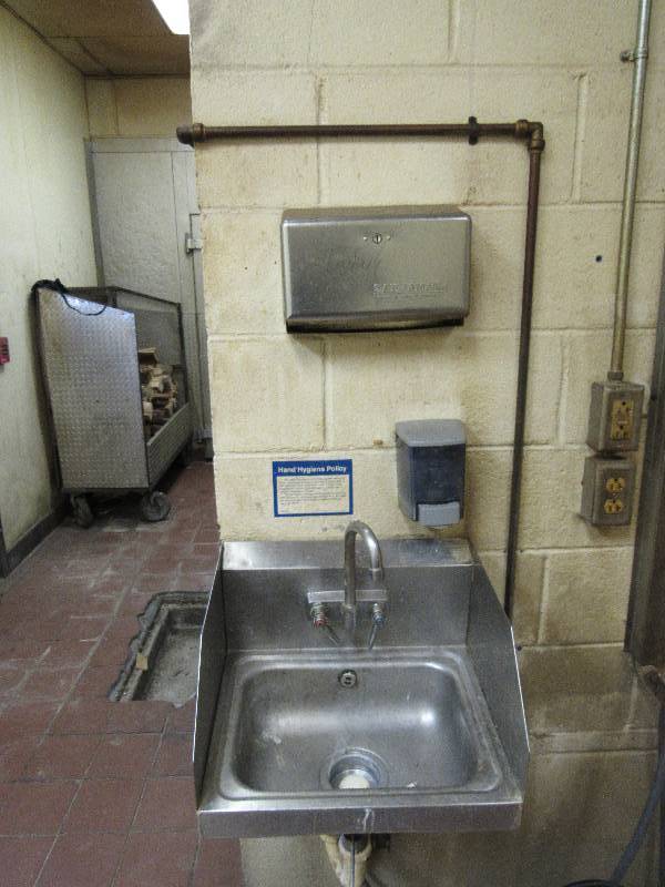 lot 126 image: Fully Stainless Wall Mounted Hand Washing Station