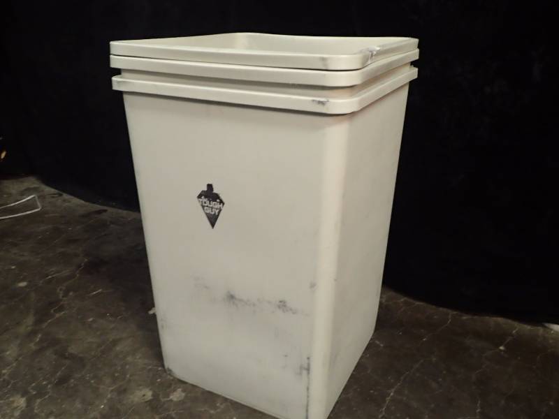 lot 3518 image: (3) Tough Guy Plastic Waste Bins