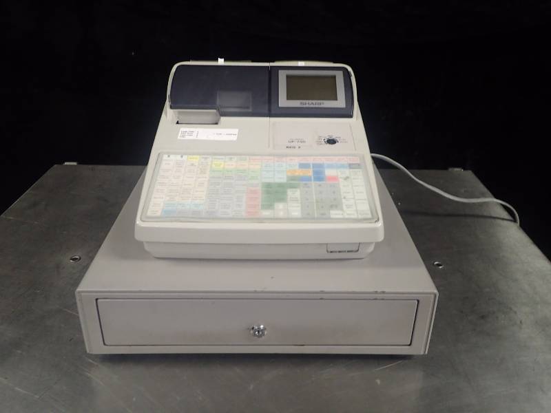 lot 3534 image: Sharp UP-700 Point of Sale Cash Register with Cash Box