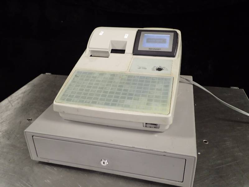 lot 3535 image: Sharp UP-700 Point of Sale Cash Register with Cash Box