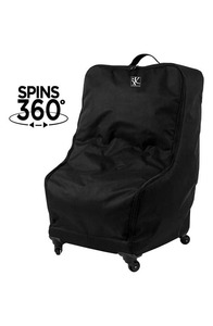 lot 1030 image: J.L. Childress Spinner Wheelie Deluxe Car Seat Travel Bag in Black at Nordstrom