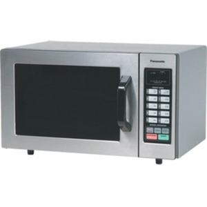 lot 1050 image: Panasonic 0.8 Cu. Ft. Countertop Microwave, Stainless Steel