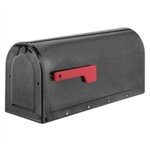 lot 2997 image: Architectural Mailboxes 256306 MB1 Post Mount Mailbox Pewter