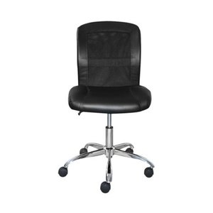 lot 7606 image: Serta - Essentials Mesh & Faux Leather Task Chair - Black