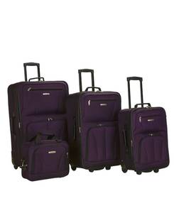 lot 7615 image: Rockland 4-Pc. Softside Luggage Set