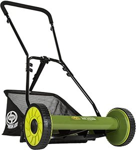 lot 1012 image: Sun Joe MJ500M Manual Reel Mower w Grass Catcher 16 inch