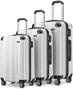 lot 1048 image: Joyway 3pc Luggage Set White