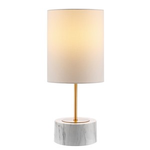lot 622 image: Safavieh Kamilah 18 in. Glam Iron Table Lamp, White