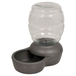 lot 1090 image: Petmate Pearl Replendish Pet Waterer With Microban Green Frost 2.5 Gallon