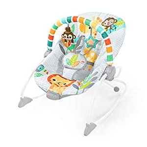 lot 1091 image: Bright Starts Safari Blast Infant to Toddler Rocker Seat with Soothing Vibrations, Ages Newborn 