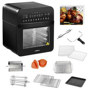 lot 1096 image: GoWISE 12.7-Quart Electric 15-in-1 Programmable Air Fryer and Oven Combo, Black