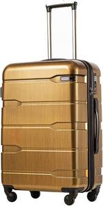 lot 1072 image: Coolife Luggage Suitcase Brushed Gold