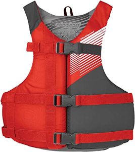 lot 6910 image: Stohlquist Water Ware Life Jacket, Kids Large, Red, Grey