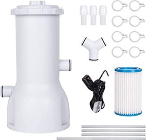 lot 6911 image: Intertek Filter Pump, White, 10H x 6