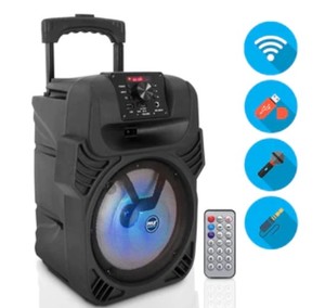 lot 6922 image: Pyle� Pphp844b Portable Pa Speaker And Microphone System, Black, 9 X 17 H
