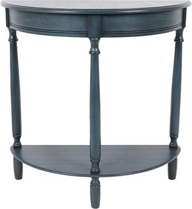 lot 6927 image: Nature And Home Trends Co. Half Round Table, Green, 27 x 1 x 28.5 H (stock photo approximate)