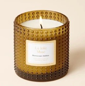 lot 7690 image: La Jolie Muse Moroccan Amber Scented Candle, 10oz