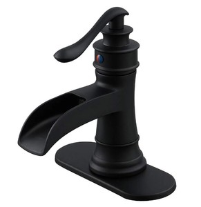 lot 624 image: Waterfall Single Handle Bathroom Faucet