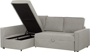 lot 1086 image: South Shore Furniture Sofa Bed With Storage Light Gray (Box 12)