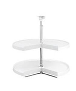 lot 1101 image: KV White 2 Tier Lazy Susan 24D Each
