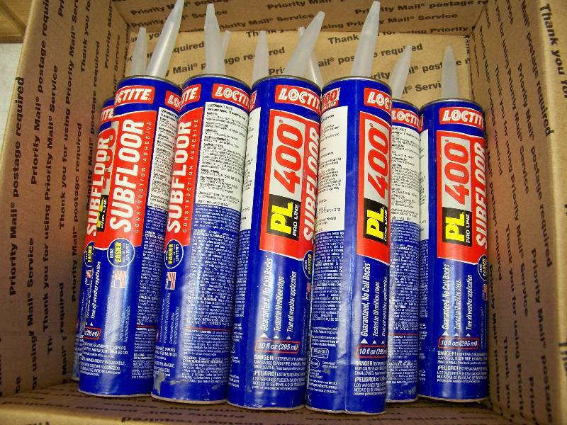 lot 531 image: 10 Tubes Loctite PL400 Subfloor Construction Adhesive