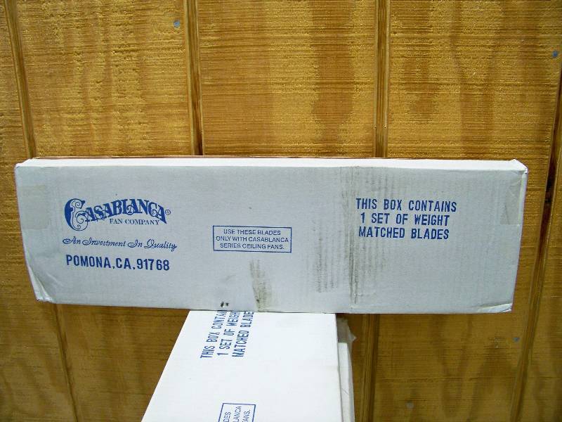 lot 534 image: 9 Sets of Casablanca Ceiling Fan Replacement Blades