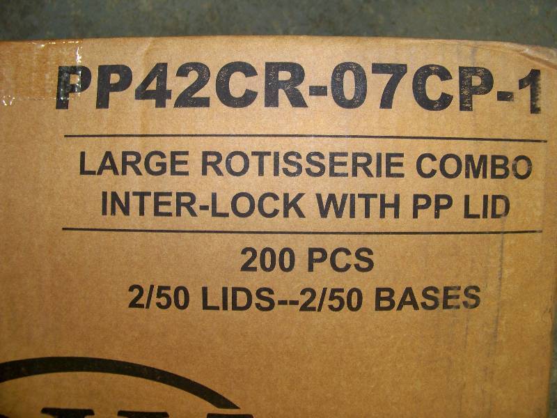 lot 565 image: D&W Rotisserie Combo Containers