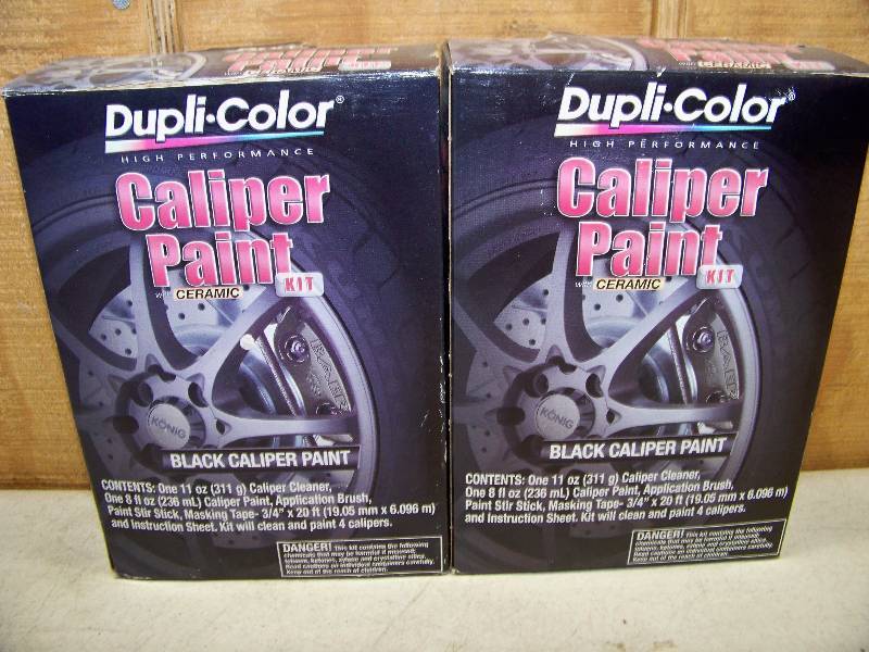 lot 670 image: 2 Dupli-Color Caliper Paint with Ceramic Kits