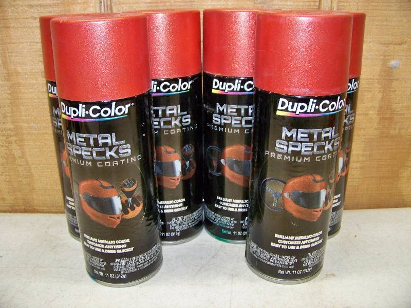 lot 675 image: 6 Cans Dupli-Color Metal Specks Premium Coating