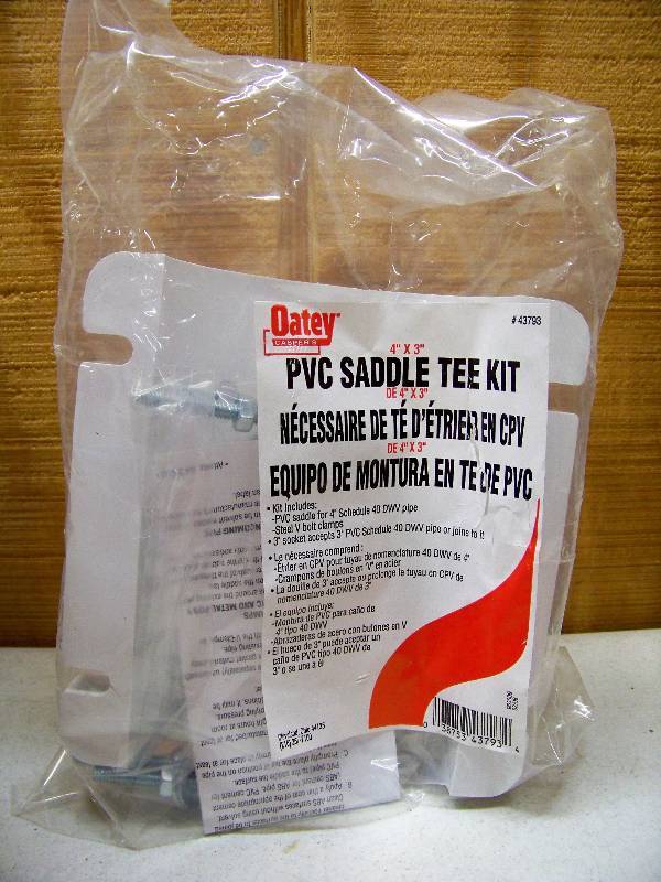 lot 709 image: 6 Oatey PVC Saddle Tee Kits