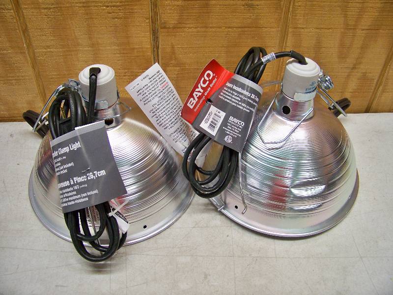 lot 733 image: 2 Bayco Brooder Clamp Lights