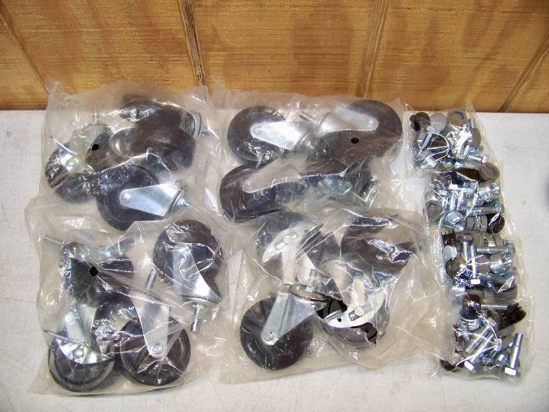 lot 754 image: 4 Sets of 4 Casters for Metro Racks