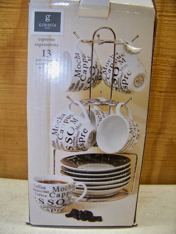 lot 915 image: Gibson 13 Piece Espresso Set
