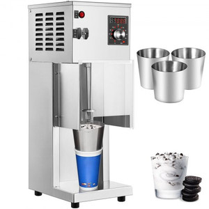 lot 12315 image: $$$ VEVOR 110V Ice Cream Blender, 800W Electric Ice Cream Mixer Machine 10-Speed Levels Adjustable, Commercial Ice Cream Maker wSplash-Proof Bezel, Soft Serve Ice Cream Machine, Includes 3 Hand Cups