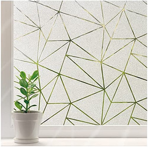 lot 12333 image: Window Privacy Film Frosted Glass Window Cling Non Adhesive Sun UV Blocking Decorative Vinyl Self Static Cling Heat Control Opaque Door Coverings Anti Glare for Home Office (Pure, 35.4 x 157.5 in)