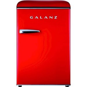lot 22173 image: Galanz - Retro 2.5 Cu. Ft. Mini Fridge - Red
