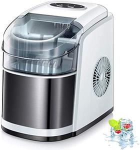 lot 22200 image: Kismile Countertop Ice Maker Machine,26Lbs24H Compact Ice Makers,Portable Ice Cube Maker with Self-Cleaning