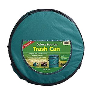 lot 22211 image: Coghlans Deluxe Pop-Up Trash Can green, 21