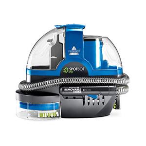 lot 32466 image: Bissell SpotBot Pet handsfree Spot and Stain Portable Deep Cleaner, Blue, 2117A