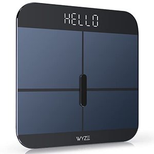lot 32483 image: WYZE Smart Scale X for Body Weight, Digital Bathroom Scale for BMI, Body Fat, Water and Muscle, Heart Rate Monitor, Body Composition Analyzer for People, Baby, Pet, 400 lb, Black