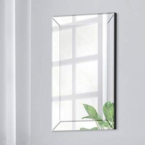 lot 32495 image: 16 x 24 Beveled Wall Accent Mirror With Angled Beveled Mirror Frame